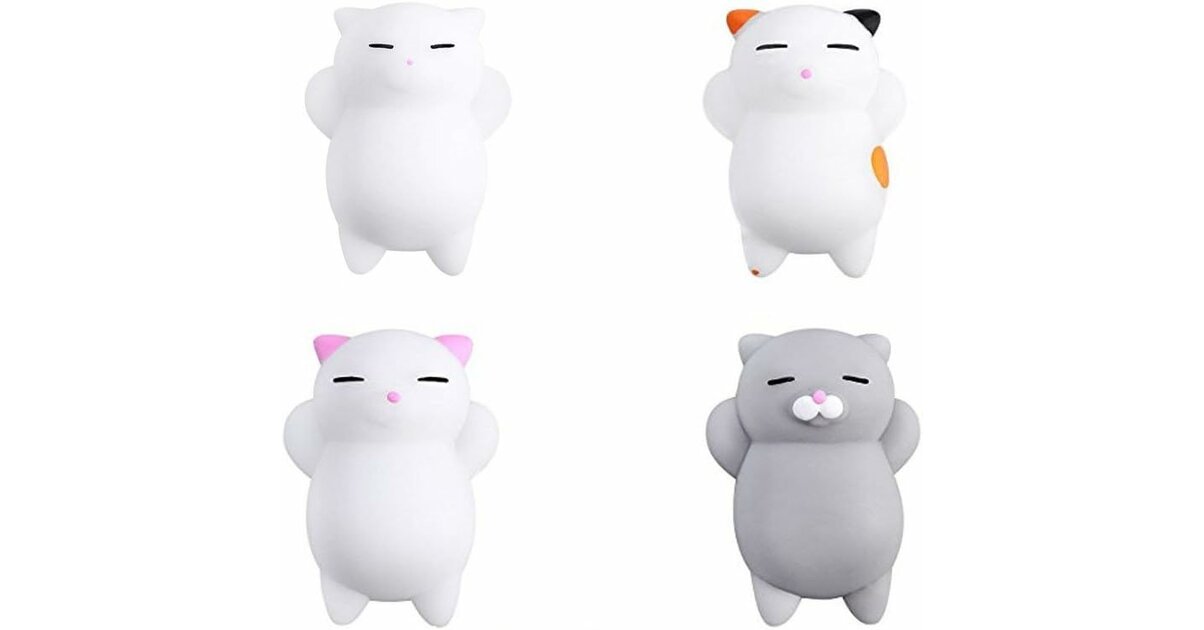 Patte De GWAWG 6Pcs Jouets Squishy Mini Mignons, Mochi Squishy Soft